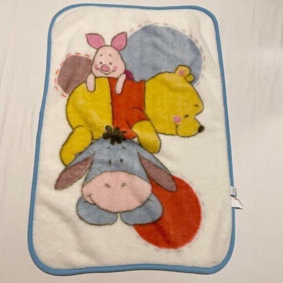Disney Baby Winnie the Pooh Eeyore Piglet Baby Fleece Blanket 42 x 29 Inch - Picture 13 of 16